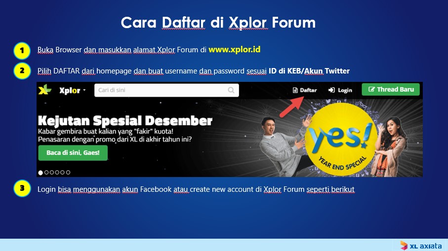 cara daftar xplor