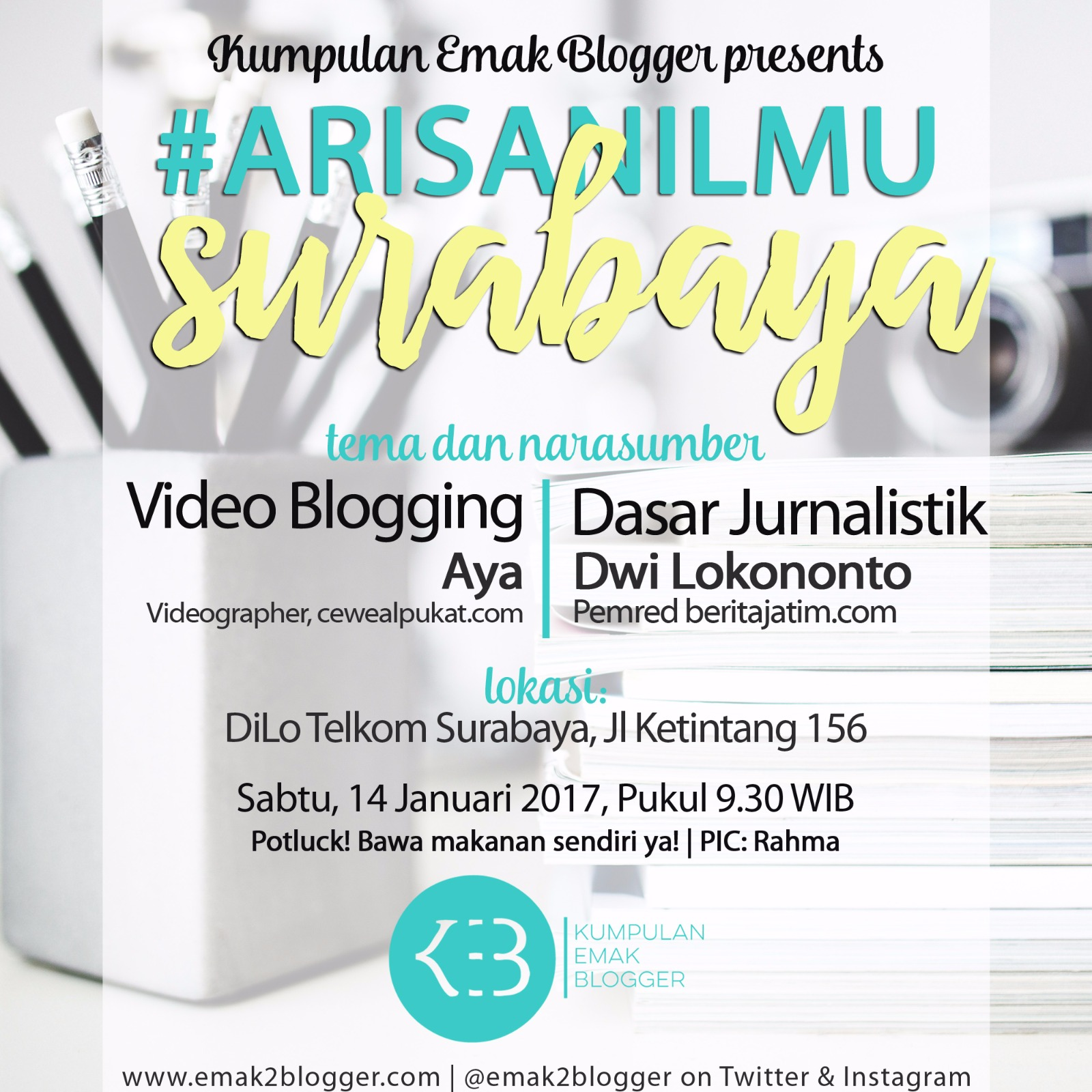 Arisan Ilmu Surabaya: Etika Menulis dan Video Blogging