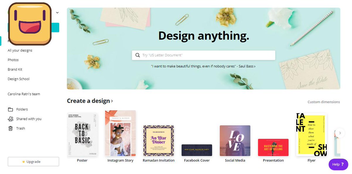 Cara menggunakan Canva: Templates yang bisa dipilih