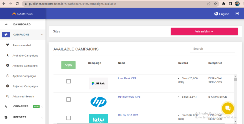 accesstrade affiliate
